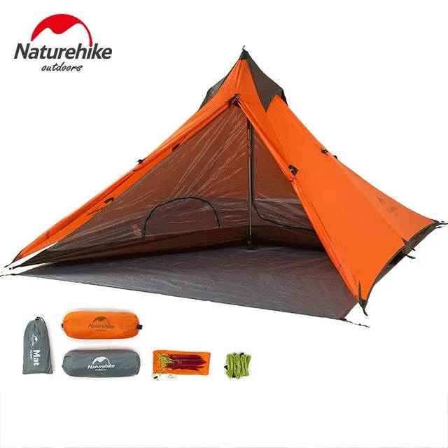 Naturehike Minaret Hiking Tent Ultra-light Camping Tents For One Person With Mat