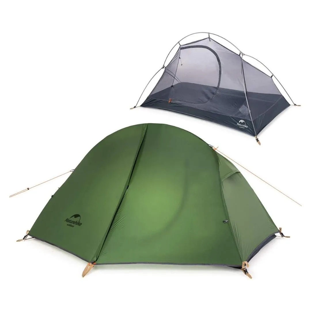 Naturehike NH18A095-D Cycling Ultralight 1 Man Tent   Mats - 20D FOREST GREEN