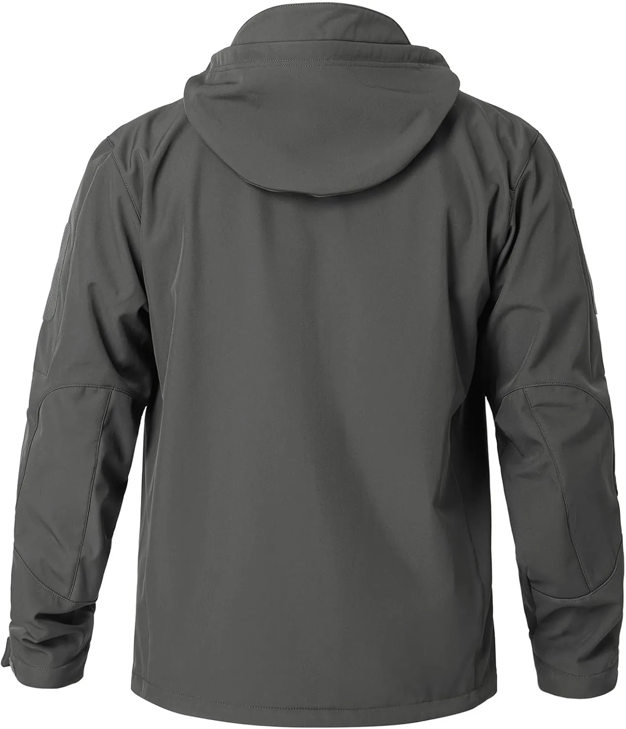 NAVEKULL Men's Tactical Jacket Waterproof Softshell Fleece Lined Hooded Coats Outdoor Hiking Windbreaker