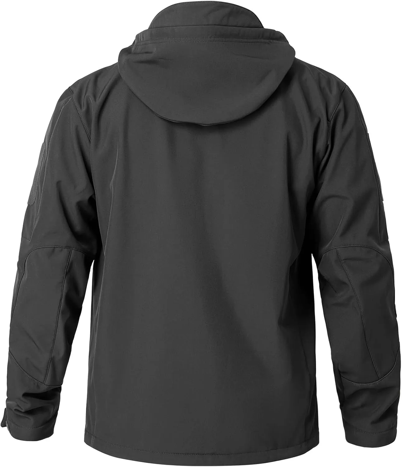 NAVEKULL Men's Tactical Jacket Waterproof Softshell Fleece Lined Hooded Coats Outdoor Hiking Windbreaker