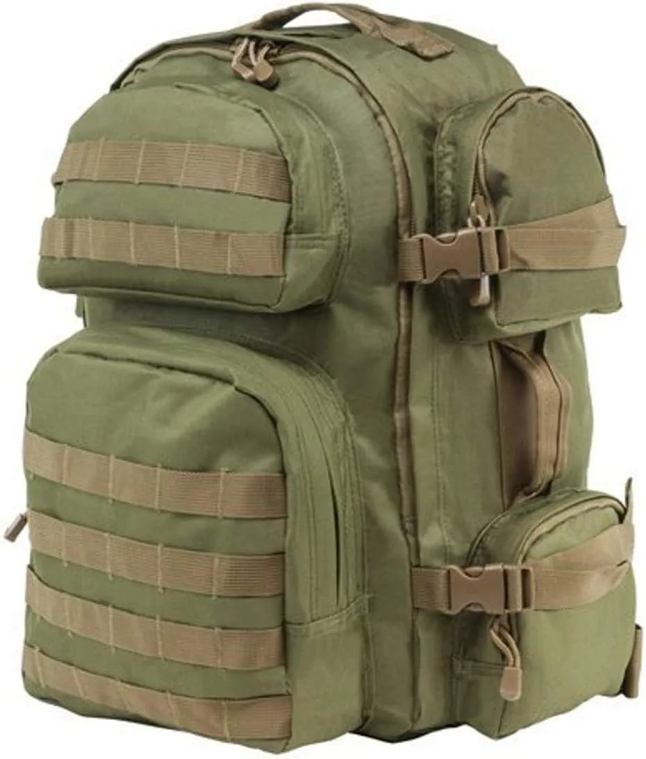 NC Star CBGT2911 Ncstar, Tactical Backpack, Green with Tan Trim