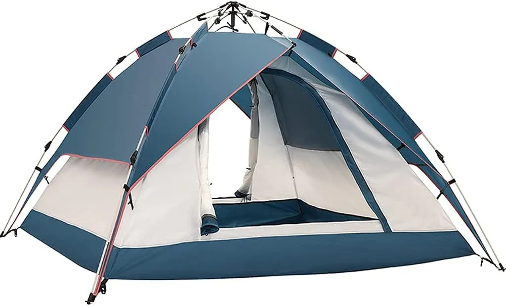 NIEH Automatic Instant Pop Up Tent Windproof Rainproof Breathable, Lightweight Portable Dome Tents 3-4 Person for Camping Travel Outdoor