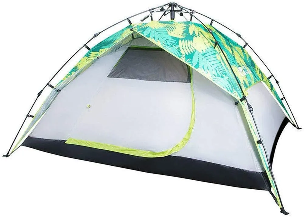 NIEH Camping Pyramid Teepee Tent Outdoor Portable Waterproof Double Layers Tent Family Camping Tent for Outdoor Hiking