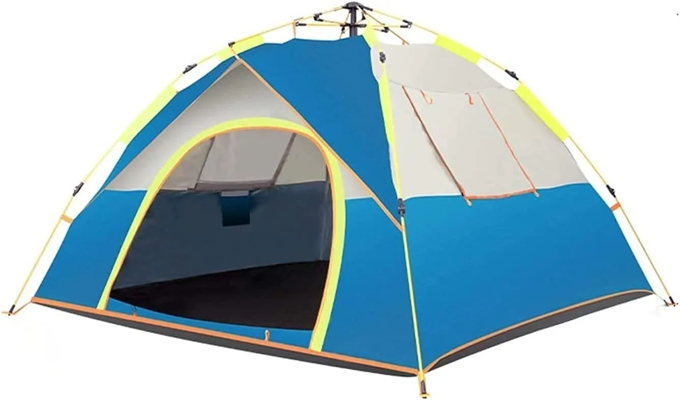 NIEH Tent 2/3-4 Person Waterproof Windproof Camping Hiking Tent Portable Anti-UV Tent Outdoor Automatic Tents Family Speed by Tent Outdoor
