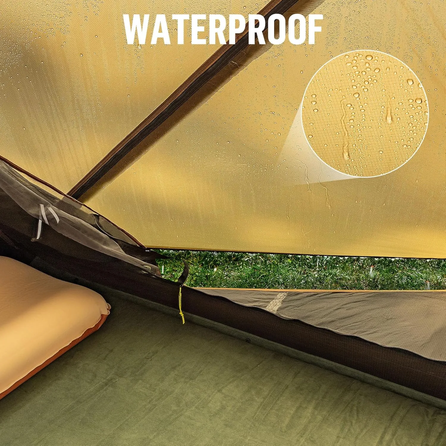 Night Cat Ultralight Backpacking Tent: Waterproof Lightweight Two People Camping Tent for Outdoor Hiking Trekking with Double Layers Aluminum Poles and Footprint