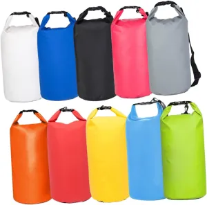NOLITOY 20l Waterproof Pouch Dry Sack Bag for Swimming Pvc Boat Bag Floating Life-saving Straps