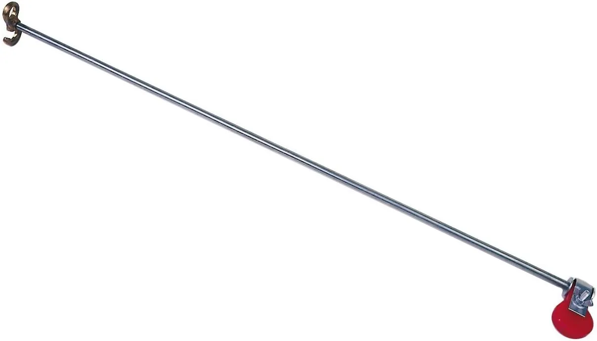 Non-Tangle Rod for Outrigger Flagpoles to Prevent Flag Wrapping Stainless Steel Rod Vinyl Clamp 2 1/2' Length