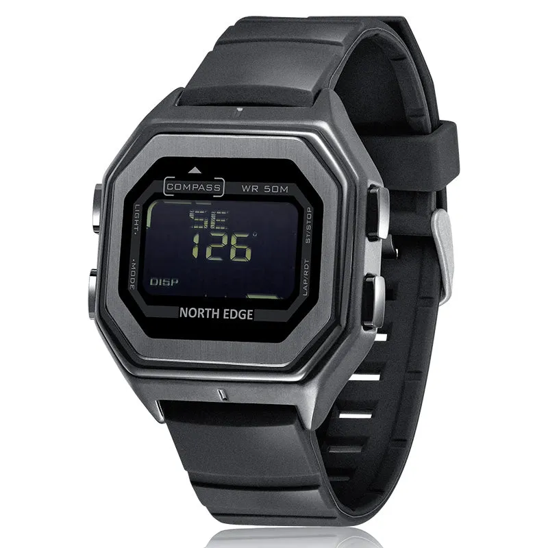 North Edge ALPHA Military Watch｜Built-in Compass, Timer and Alarm Function
