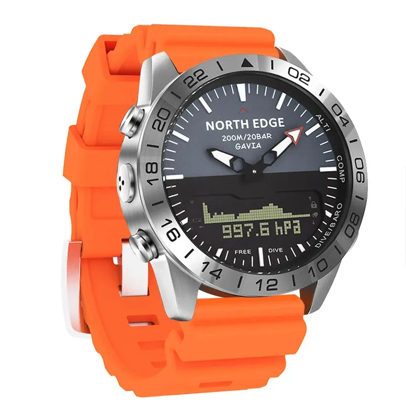 North Edge GAVIA 2 Diving Sports Watch｜Pedometer・Altitude・Barometric Pressure Monitor