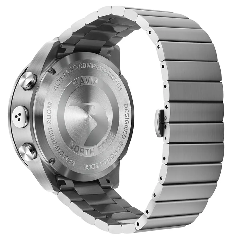 North Edge GAVIA 2 Men's Military Diver's Watch｜Dual Display, Altimeter & Compass