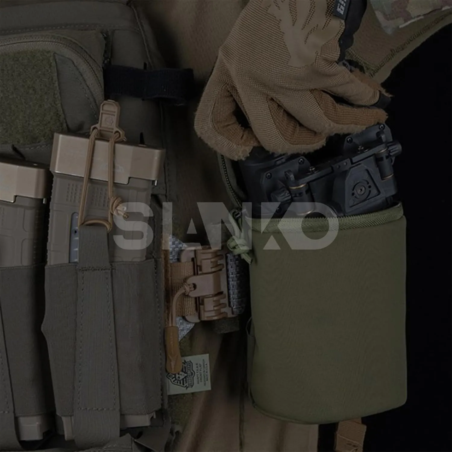 NVG Tactical Storage Pouch,Molle Binocular Admin Organizer Bag,Multifunction Military Outdoor Airsoft Paintball Hunting Gear Vest Belt Attachments