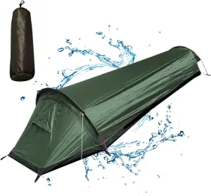 One Man Tent, Ultralight & Waterproof 1 Man Tent, Breathable 1 Person Tent with Fine Mesh, Backpacking Tent with Carry Bag for Hiking Camping Mountaineering Fishing Travel