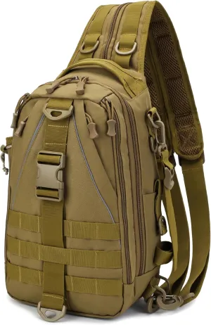OROOTL Fishing Backpack Tackle Bag with Rod Holder Waterproof Fishing Sling Bag Storage Backpack Ideal Gifts for Men, Large