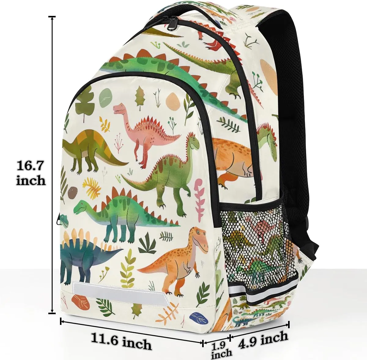 OSAM SPACE Cartoon Dinosaur Mini Backpack Women Men Lightweight Carry On Travel Backpack Cute Small Backpacks for Hiking Gym