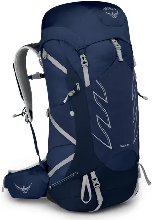 Osprey Talon 44L Men's Hiking Backpack with Hipbelt, Ceramic Blue, S/M