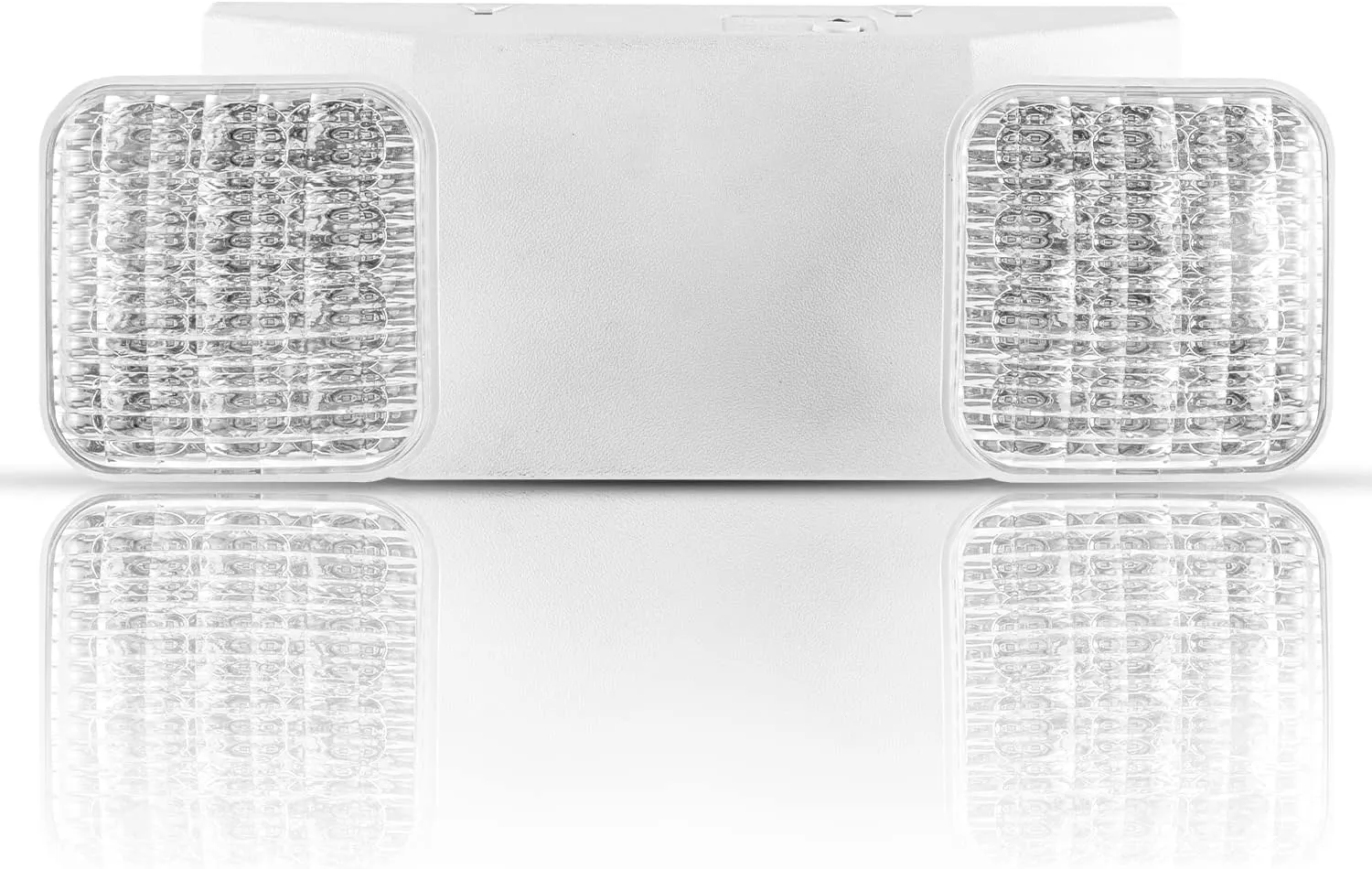 OSTEK LED Emergency Exit Lighting Fixtures with 90 Minutes Long Backup Batteries， US Standard Adjustable Integrated LED Emergency Light，ABS Fire Resistance (1 Pack)