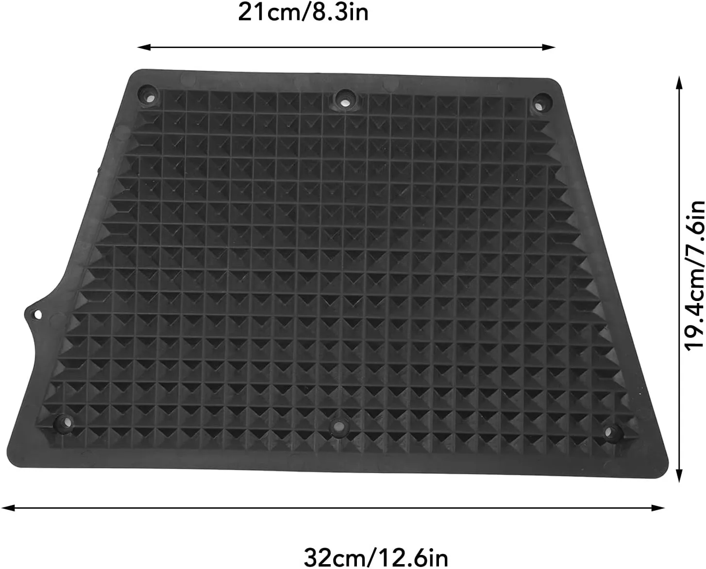 Outboard Transom Plate, Grid Design Trapezoidal PVC Outboard Engine Mounting Pad for Inflatable Boat Kayak Yacht