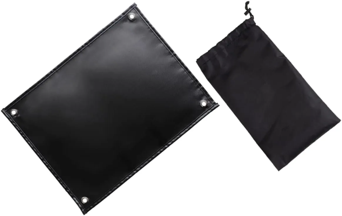 Outdoor Camping Fire Retardant Blanket Coated Fiberglass Heat Resistant Pad Fireproof Insulation Mat for Grill and Home Use Includes Storage Bag