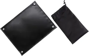 Outdoor Camping Fire Retardant Blanket Coated Fiberglass Heat Resistant Pad Fireproof Insulation Mat for Grill and Home Use Includes Storage Bag