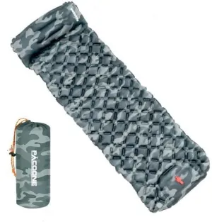 Outdoor Camping Inflatable Mattress Sleeping Pad with Pillows Ultralight Air Mat Built in Inflator Pump Hiking (Camoulfage Color)