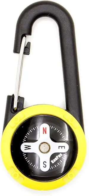 Outdoor Cross-Country Sports Compass/Compass Waterproof Multifunctional Keychain Luminous Portable Orientation (Color : Blue)