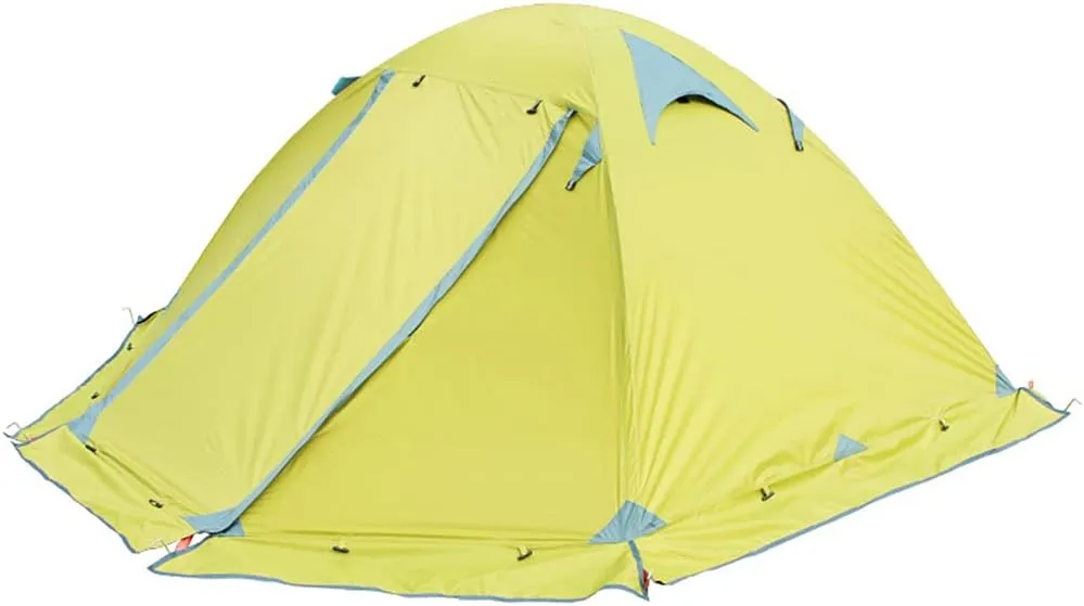 Outdoor Dome Tent, Lightweight & Breathable Double Layer Camping Tent- Waterproof Resistant Easy Setup Tent, for 2 Person, Hiking Mountaineering Travel (Green,1-2 People)