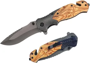 Outdoor Folding Tactical Knife - Durable, Fixed Blade, Camping Knife for Adults