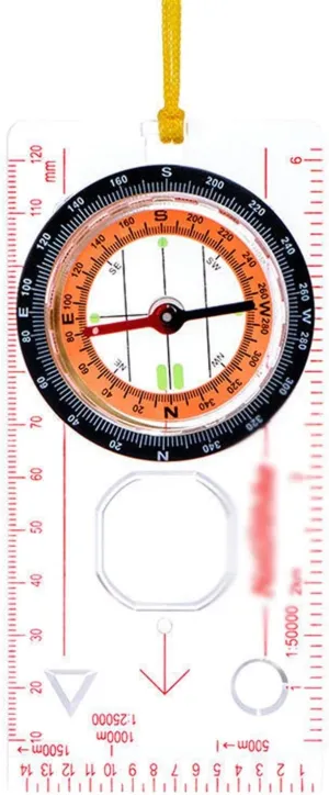 Outdoor Multifunctional Genuine with Scale Travel by Walking Compass Anti-Shock Waterproof Hiking Clim Compass