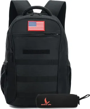 outdoor plus Camo Backpack for Boys,Military Teen Backpack with USB Port, Army Bookbag for School