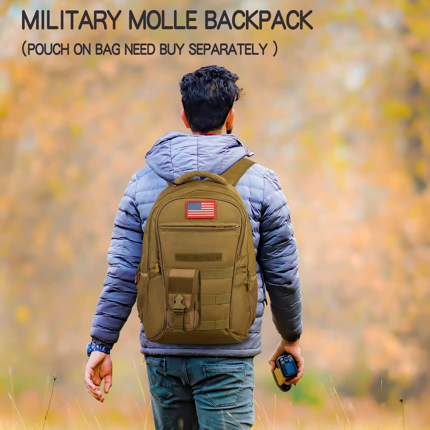 outdoor plus Camo Backpack for Boys,Military Teen Backpack with USB Port, Army Bookbag for School