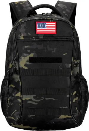 outdoor plus Camo Backpack,Military Boys Backpacks for School,Army Bookbag with USB Charging Port,30l/40L