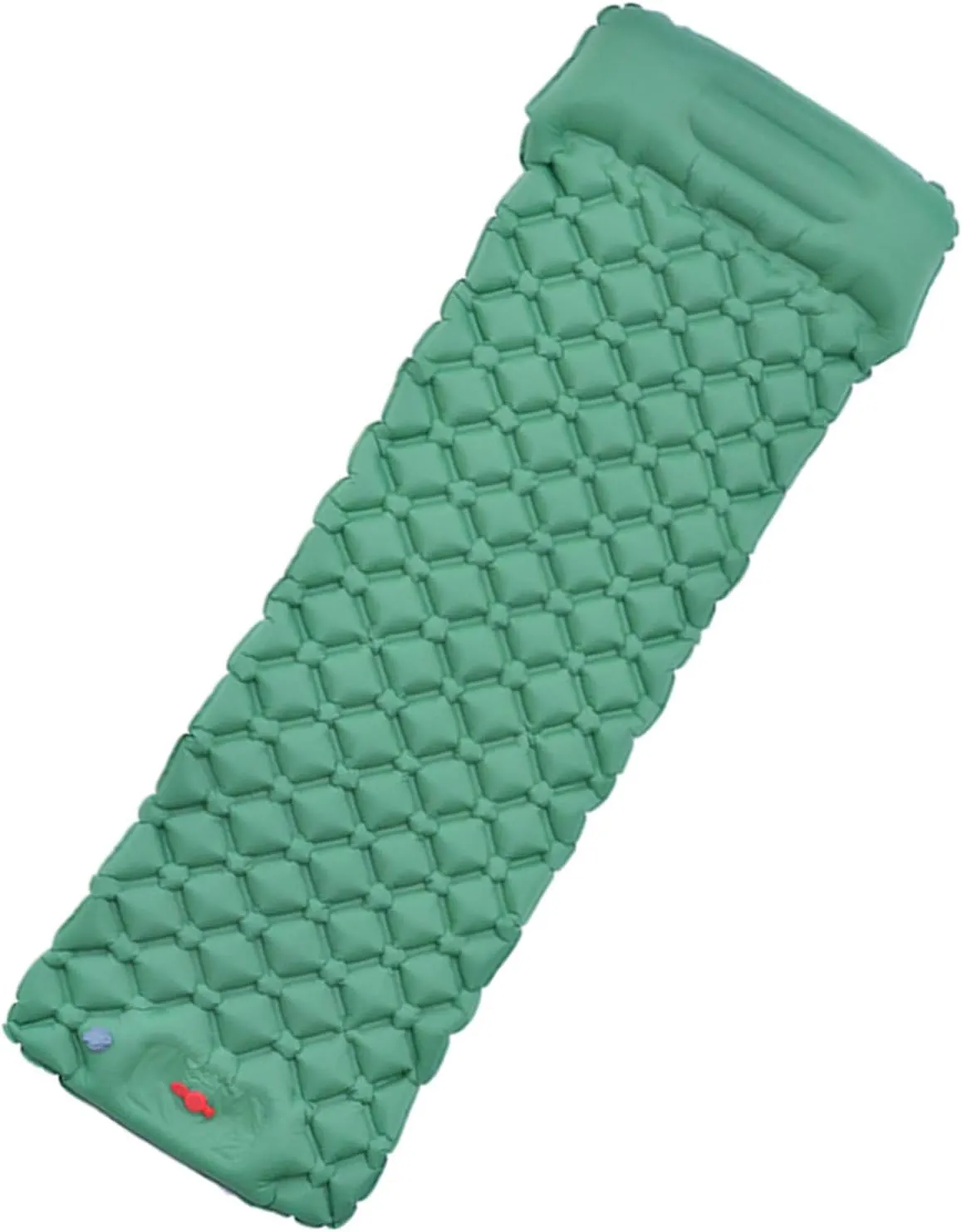 Outdoor Sleeping Pad, Camping Inflatable Mattress with Pillows Travel Mat Folding Bed, Ultralight Air Cushion Hiking Trekking,Green