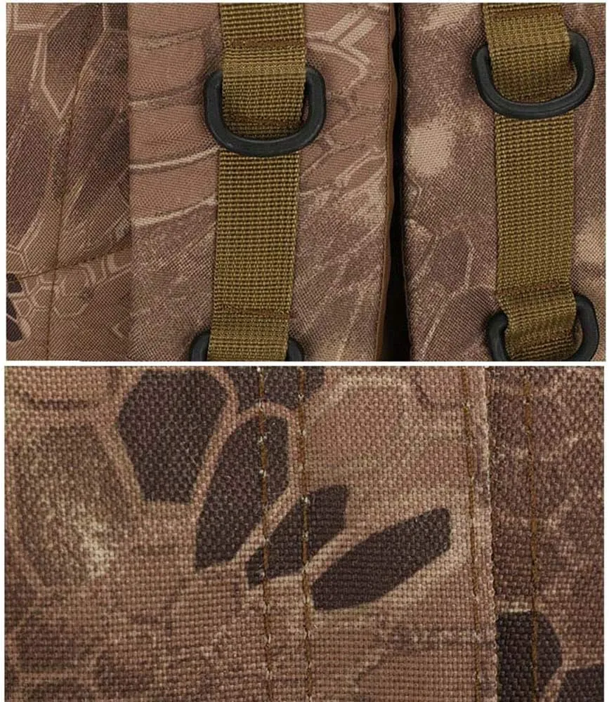 Outdoor Sports Pack Hiking Bag Tactical Rucksack Camo Knapsack Combat Camouflage Tactical 30L Molle 3D Backpack - Black CP