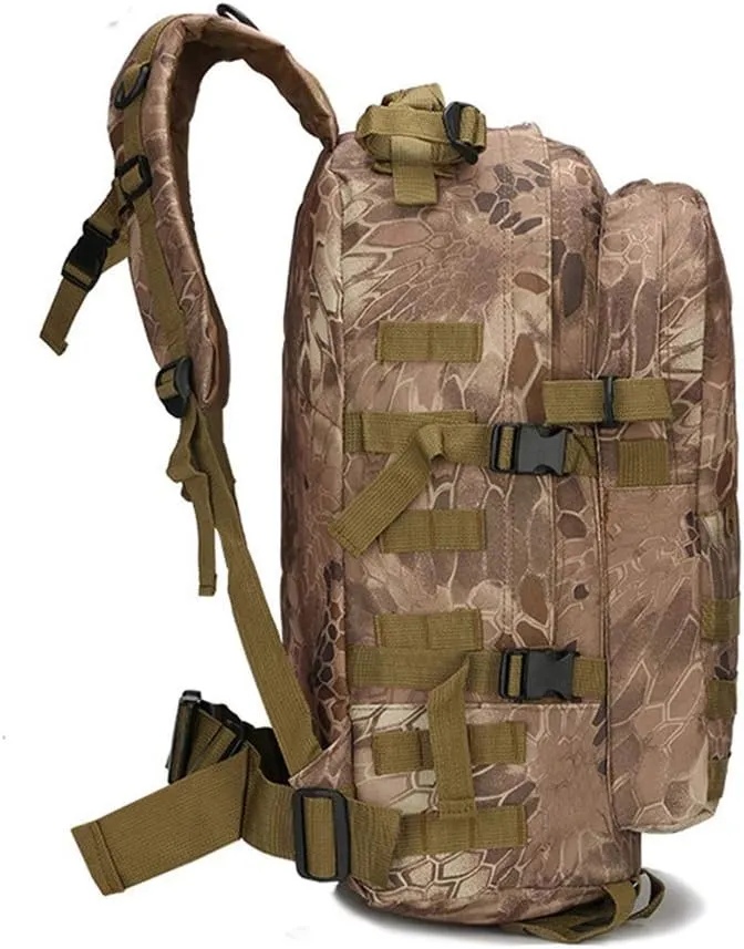 Outdoor Sports Pack Hiking Bag Tactical Rucksack Camo Knapsack Combat Camouflage Tactical 30L Molle 3D Backpack - WL