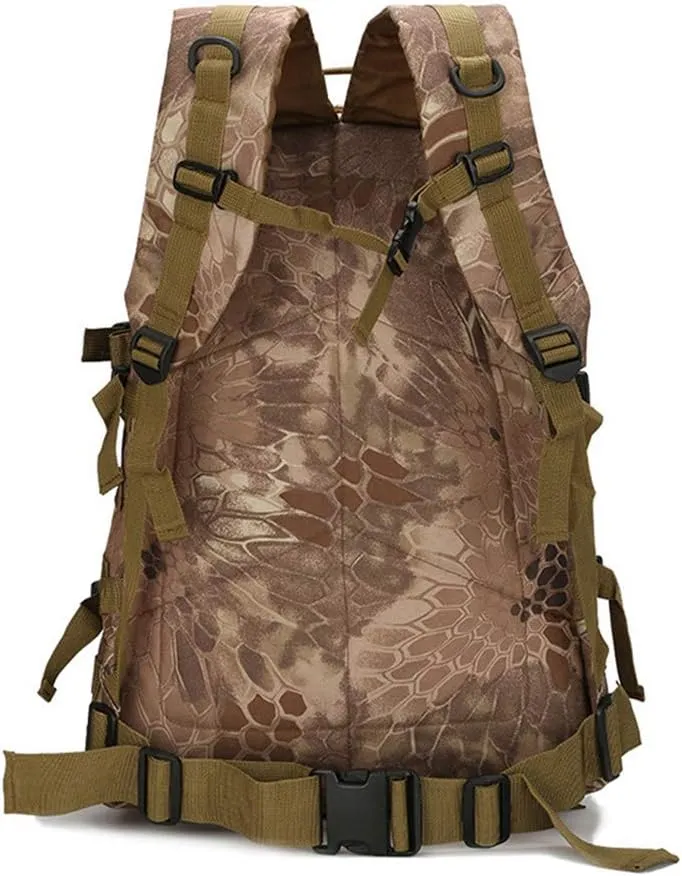 Outdoor Sports Pack Hiking Bag Tactical Rucksack Camo Knapsack Combat Camouflage Tactical 30L Molle 3D Backpack - WL