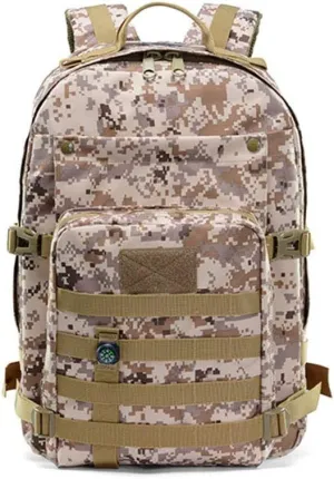 Outdoor Sports Pack Hiking Bag Tactical Rucksack Camo Knapsack Combat Camouflage Tactical 40L Molle Backpack