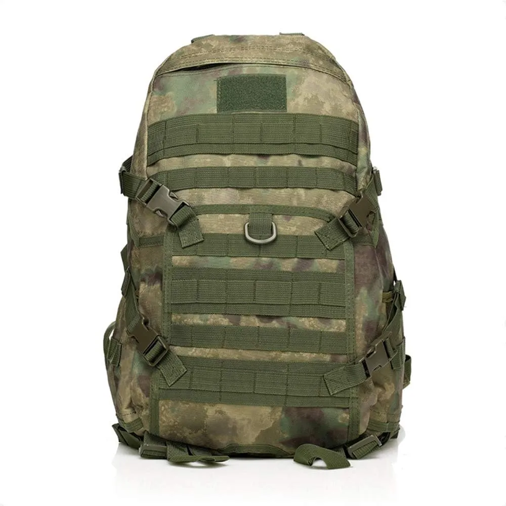 Outdoor Sports Pack Hiking Bag Tactical Rucksack Camo Knapsack Combat Camouflage Tactical Molle 40L Backpack - A-TACS FG