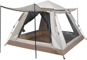 Outdoor Waterproof Camping Tent Instant Pop Up Family Tent, Automatic Portable Beach Dome with Porch Suitable Picnic Backpacking
