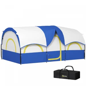 Outsunny 4-6 Person Camping Tent, 3000mm Waterproof And Upf30 , Blue
