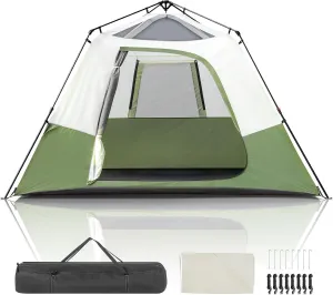 Outvita Camping Tent, 6/8/10 Person Waterproof Tent with Instant Setup, Portable Backpacking Tent w/Double Fabric, Family Tent for Camping, Hiking, Outdoor, Set Up Within 60 Seconds
