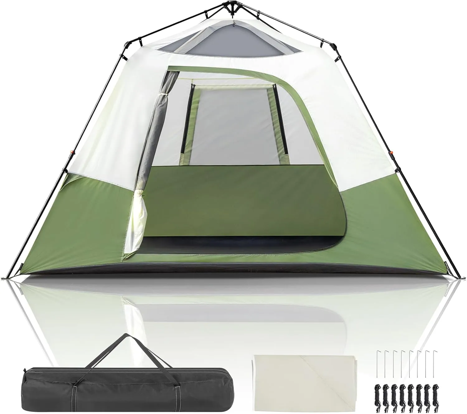 Outvita Camping Tent, 6/8/10 Person Waterproof Tent with Instant Setup, Portable Backpacking Tent w/Double Fabric, Family Tent for Camping, Hiking, Outdoor, Set Up Within 60 Seconds