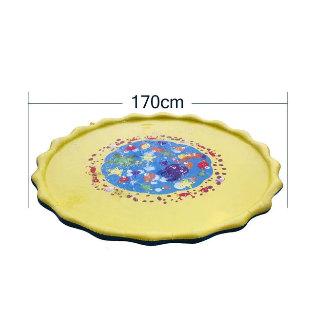 Pad Pool 170cm Summer Toys Games Inflatable Play Spray Cushion Mat Beautiful Outdoor Play Swiming Lawn Water Minimalist Kids Sprinkler Tub Water