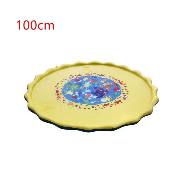 Pad Pool 170cm Summer Toys Games Inflatable Play Spray Cushion Mat Beautiful Outdoor Play Swiming Lawn Water Minimalist Kids Sprinkler Tub Water