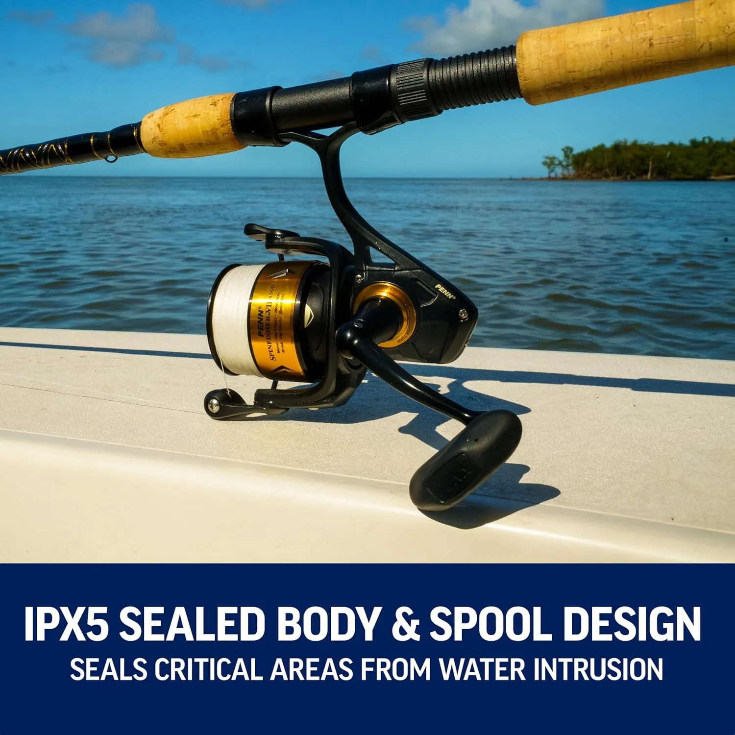 PENN Spinfisher VII Spinning Reel and Fishing Rod Combo