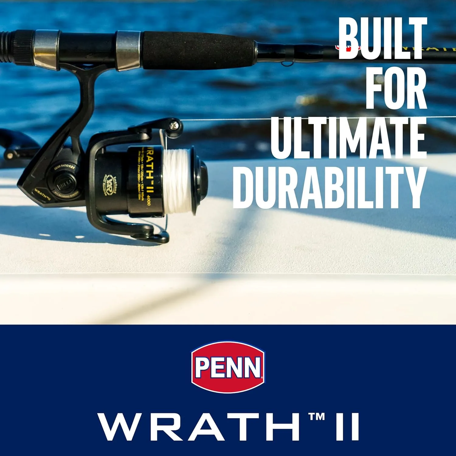PENN Wrath II Spinning Reel and Fishing Rod Combo