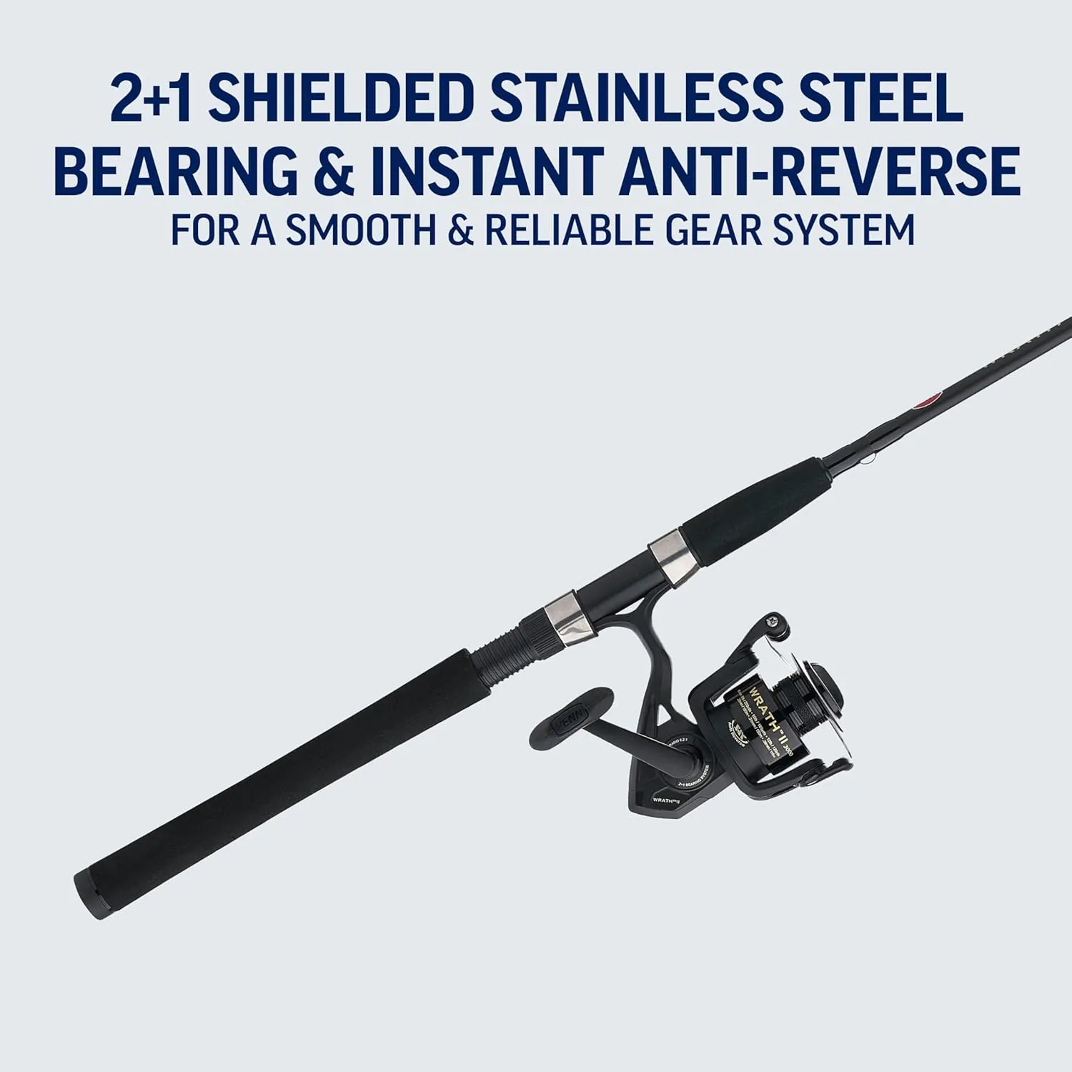 PENN Wrath II Spinning Reel and Fishing Rod Combo