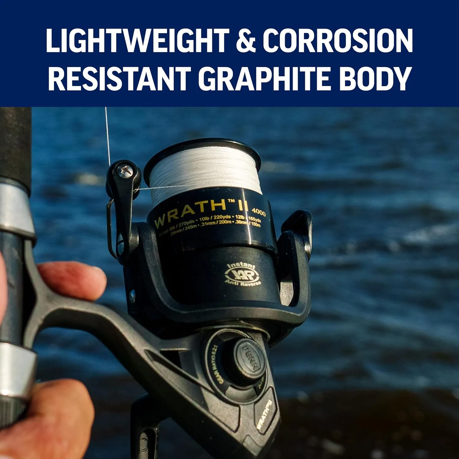 PENN Wrath II Spinning Reel and Fishing Rod Combo