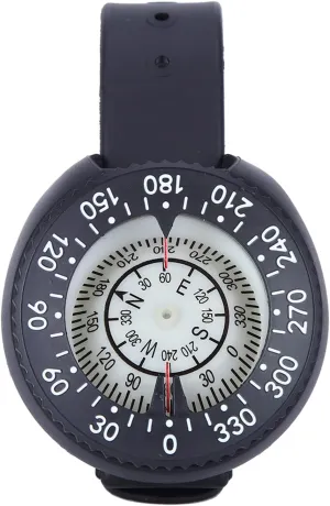 PerGar Waterproof Wrist Compass, Dive Compass, Wrist Compass, Compass Outdoor Waterproof Sports Wrist Compass for Men, Dive Compass Wrist, Outdoor Sports Survival Emergency Compass