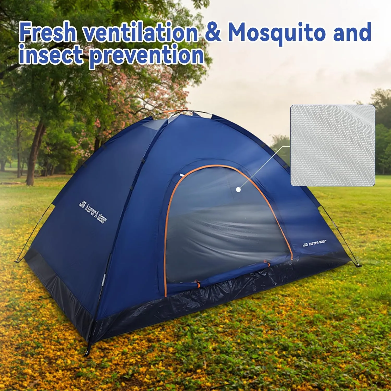 Person Tent Waterproof Windproof Family Tents Camping Tents Backpacking Tent for Portable Camping with Carry Bag