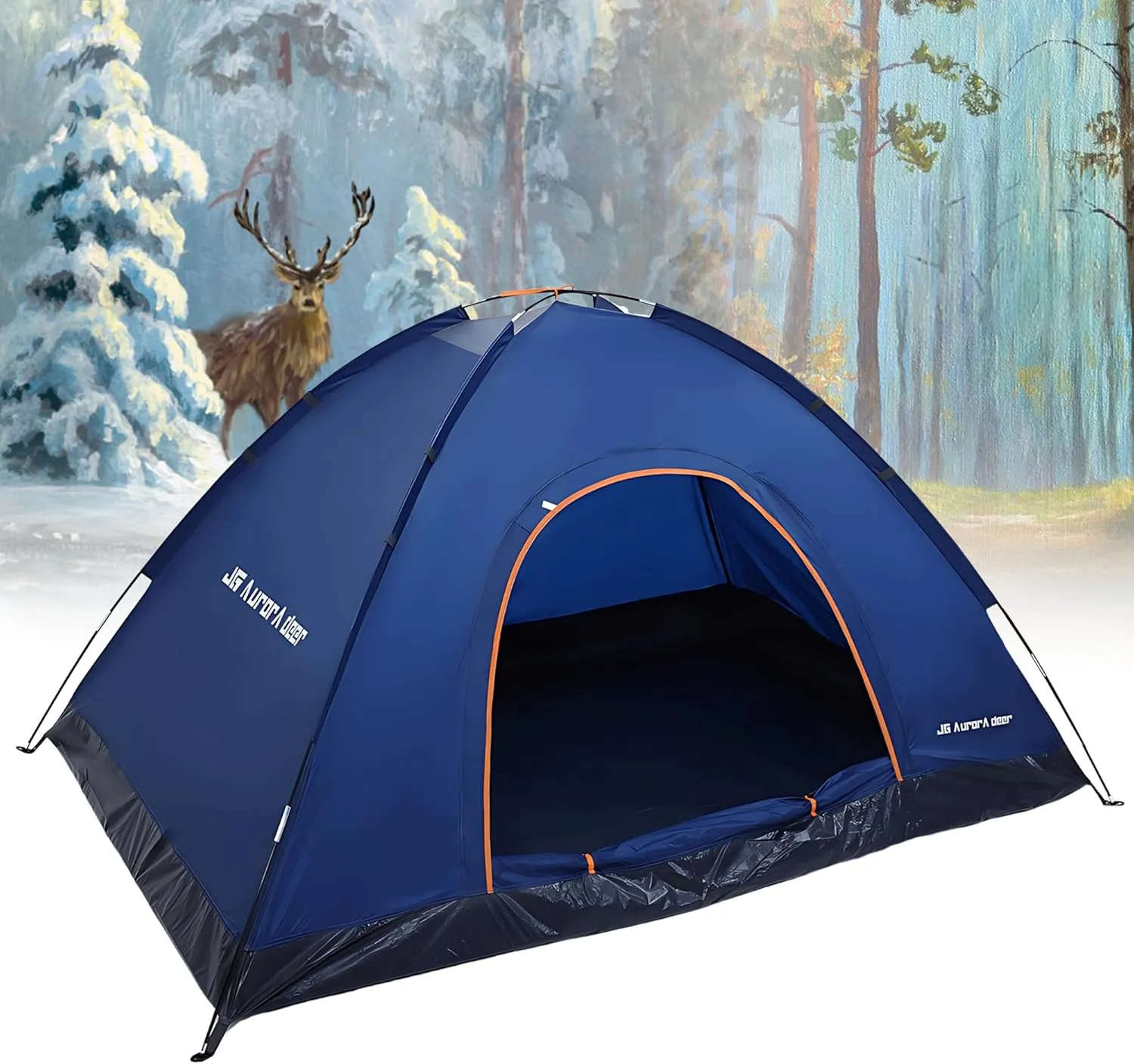 Person Tent Waterproof Windproof Family Tents Camping Tents Backpacking Tent for Portable Camping with Carry Bag